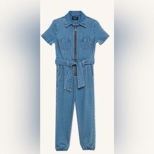 Bardot Kids Casual Denim Jumpsuit